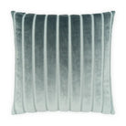 Elysian Stripe Ocean Blue Velvet Stripe Pillow - Throw Pillow