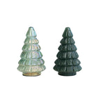 Embossed Glass Christmas Trees - Holidays