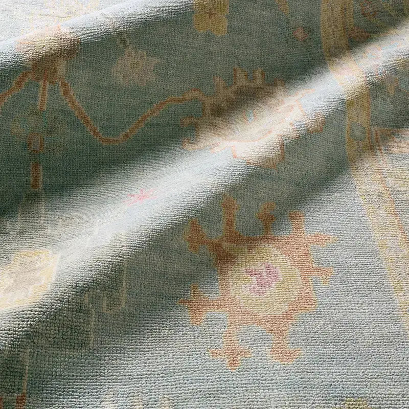Everly Blue Hand-Knot Area Rug - Area Rug