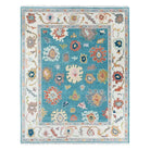 Everly Blue Hand-Knot Area Rug - 8’x10’ - Area Rug