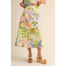 EXCLUSIVE FLORAL PRINT CROP TANK AND MIDI SKIRT SET MPST4719
