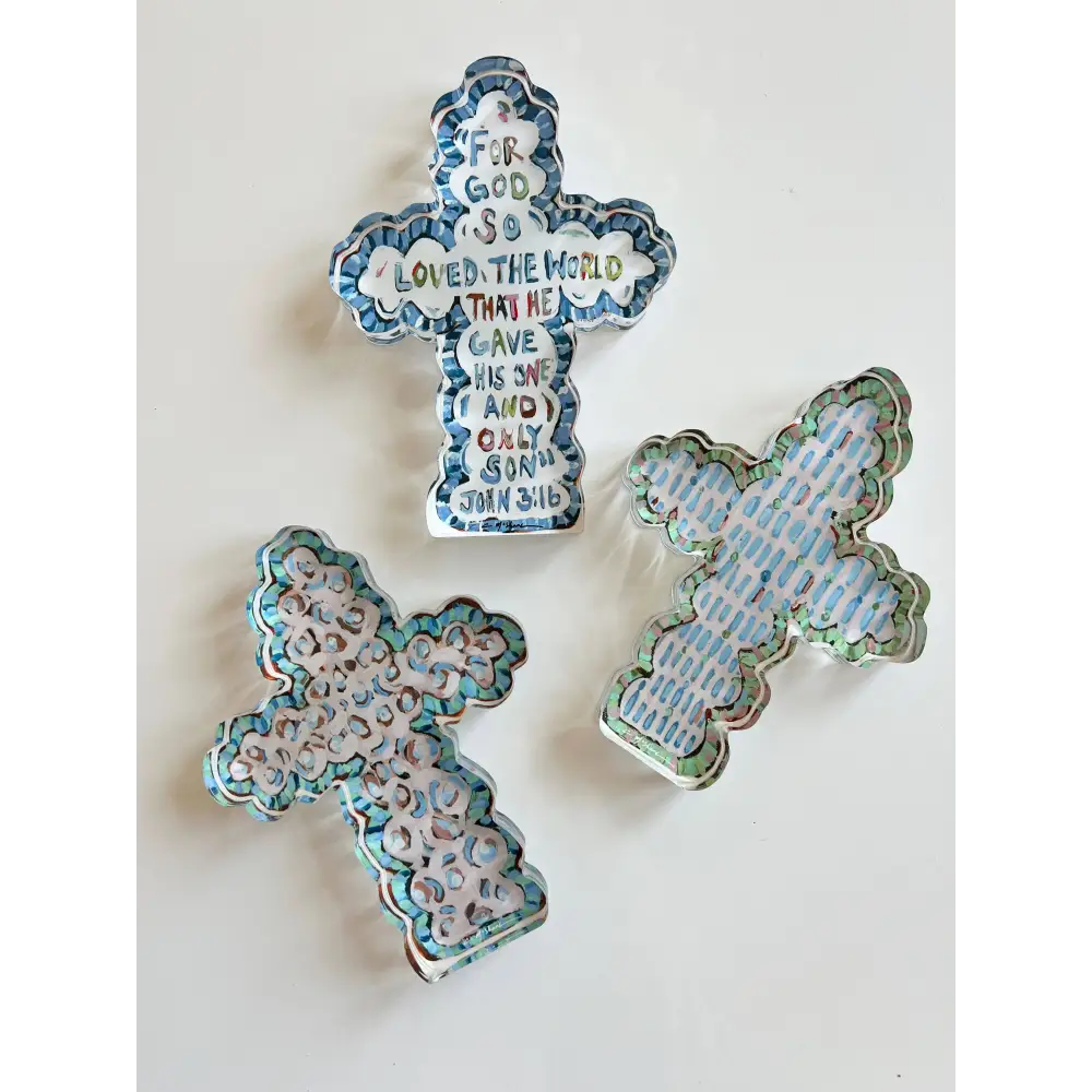 ’Faithful Cross II’ acrylic - Mini Shelfie