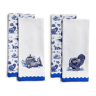 Falling for Blue Toile Set of 2 Dish Towels - Turkey - Dish Towel