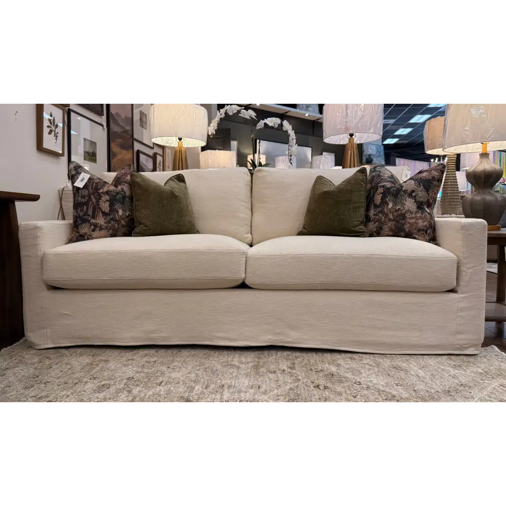 Finn Long Slipcover Sofa - Sofa