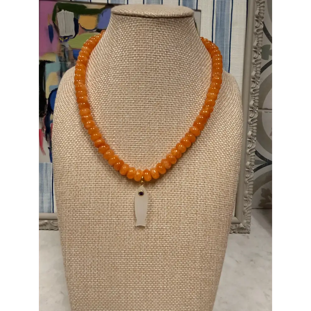 Fish Pendant Necklace - 4 - Necklace