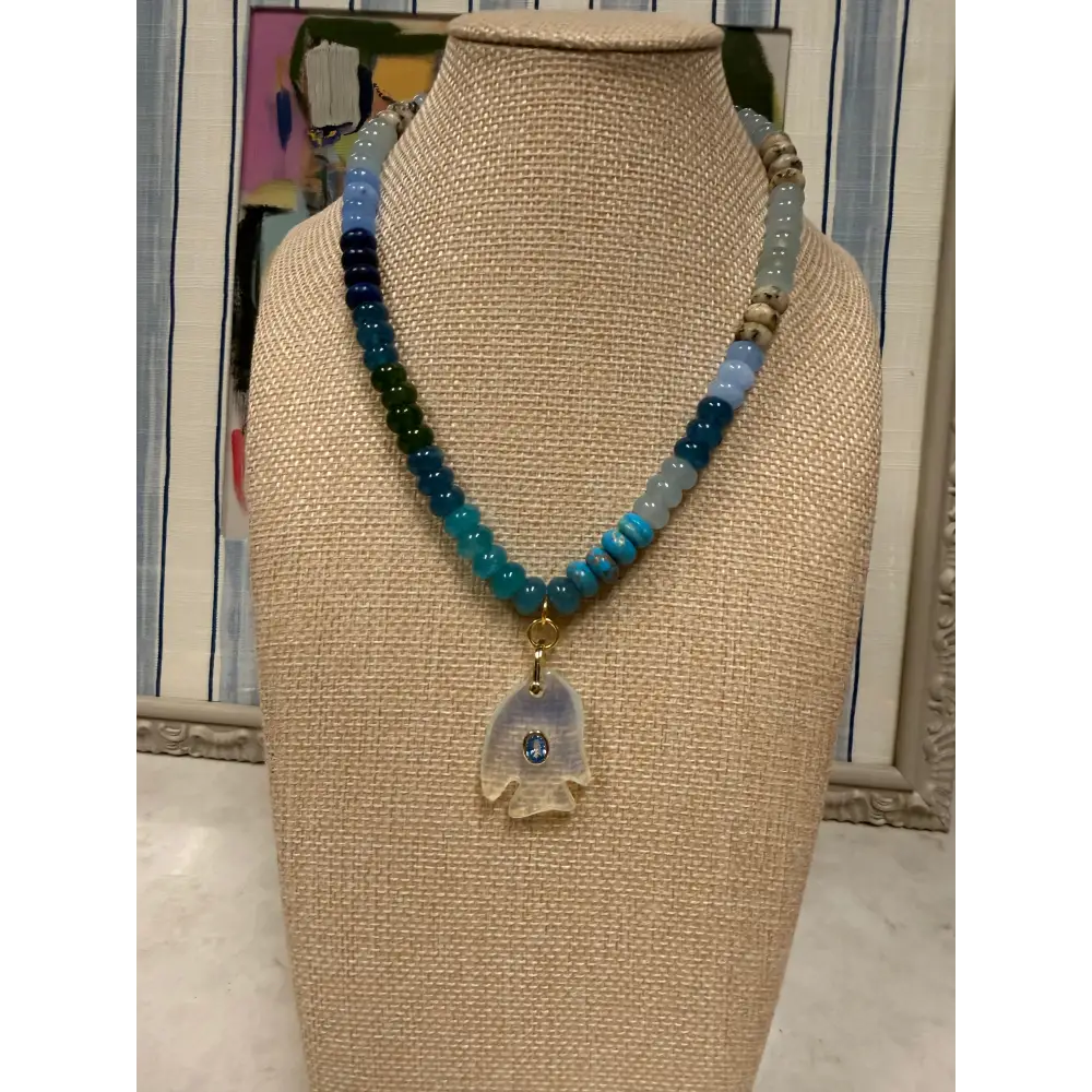 Fish Pendant Necklace - 6 - Necklace