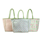 Floral Block Printed Tote Bag - Gifts