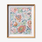 Floral Embroidered Wood Framed Print - Julep - Artwork