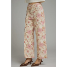 Floral Print Pants - Ecru / S - Pants