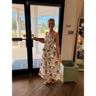 Floral Sleeveless Midi Dress - S - Clothing
