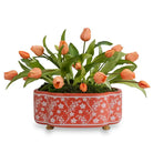 Floral Vine Coral Scallop Planter - Planter
