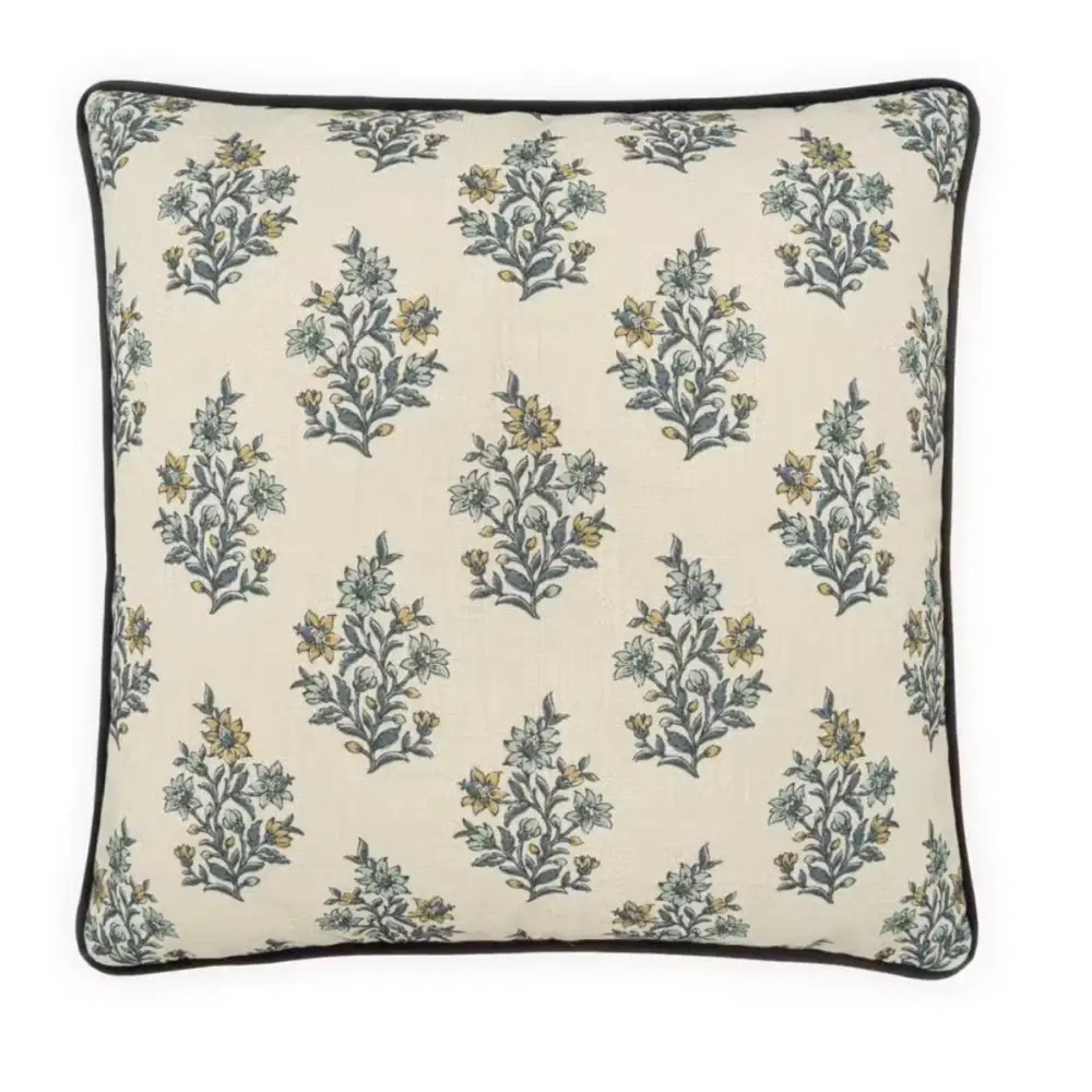 Floren Blue 24” Throw Pillow