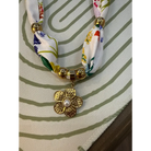 Flower Scarf Necklace - 1 - Necklace