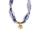 Flower Scarf Necklace - 2 - Necklace