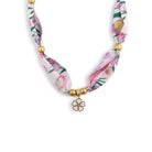 Flower Scarf Necklace - 3 - Necklace