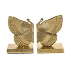 Fluttering Golden Butterfly Bookends - Bookends