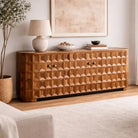 Four Door Wood Sideboard - Sideboard