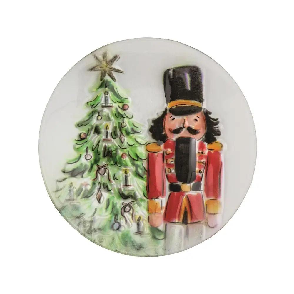 Fused Glass Nutcracker Plate - Nutcracker Plate