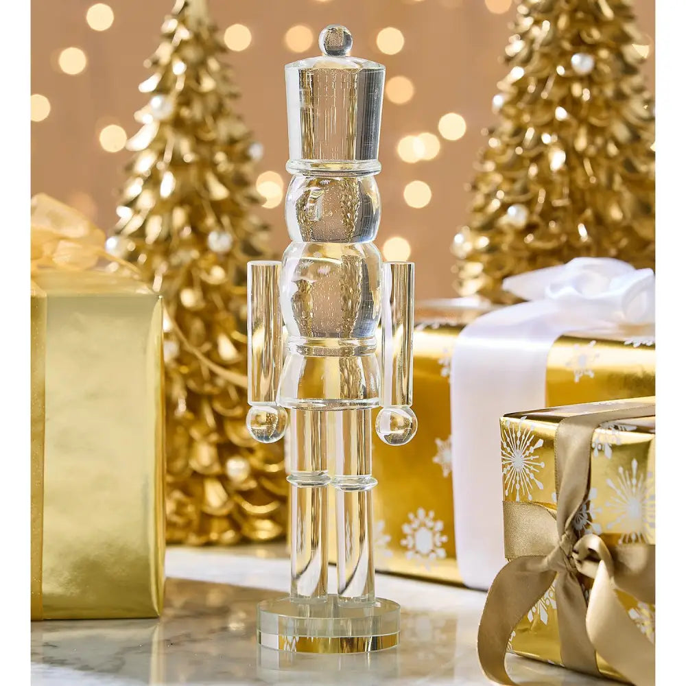 Glass Nutcracker Statue - Christmas Decor