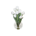 Glass Vase W/ Soft Touch Tulips - Botanicals