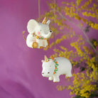 Glitterville Pongo the Hippo/ Bongo the Elephant Ornament - ornament