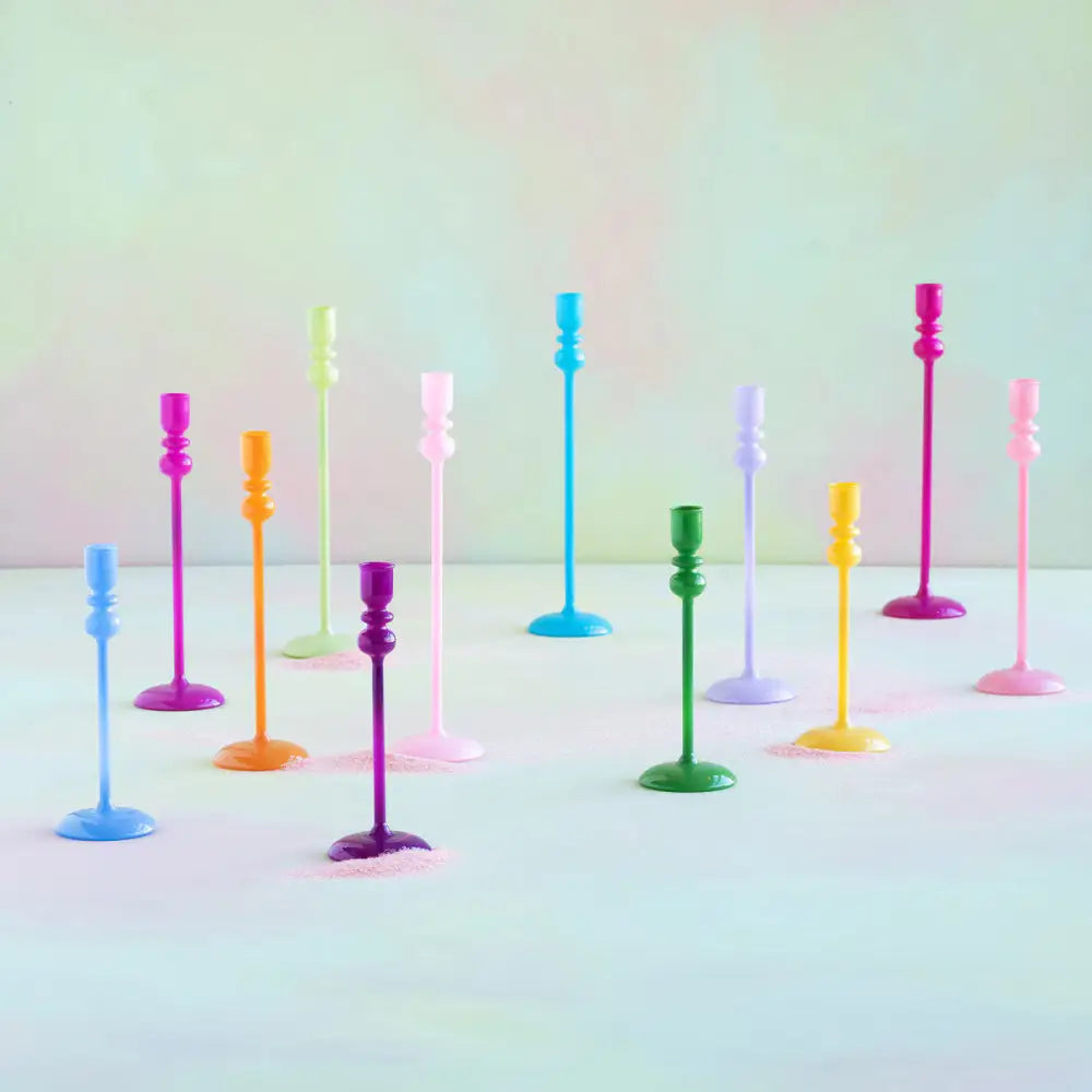 Glitterville Sugar Plum Taper Candle Holder - Candleholder