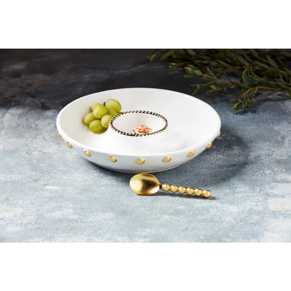 Gold Bead Chip & Dip Set - SERVEWARE