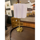 Gold Desk Lamp with Scalloped Shade - Desk Lamp
