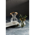 Gold Edge Ruffle Vase - Vase