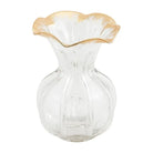 Gold Edge Ruffle Vase - Large - Vase