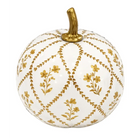 Gold Garden Trellis Pumpkin - 8’’