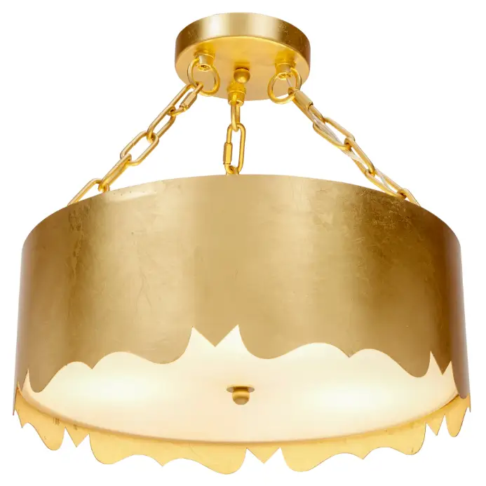 Gold Leaf Mollie Pendant - Pendant