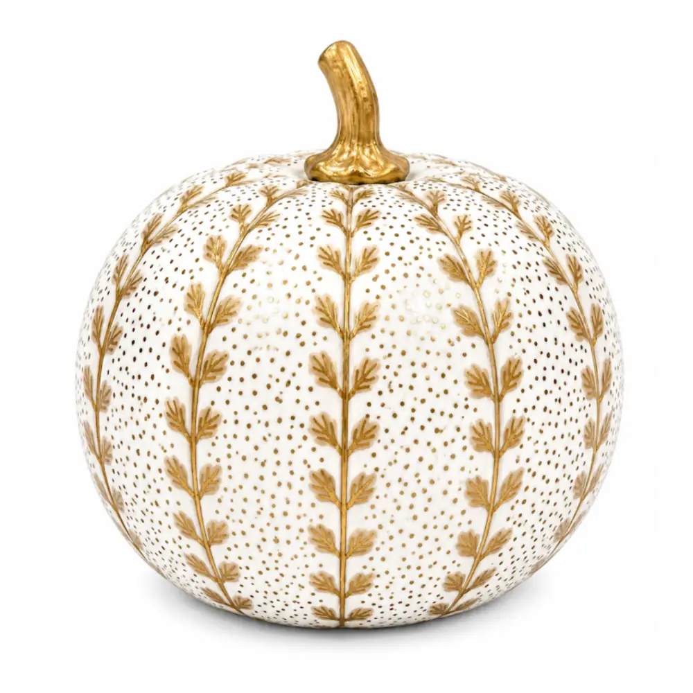 Gold Meadow Sprig Pumpkin - 4’’