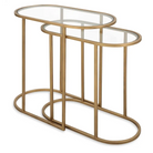 Gold Nesting Accent Table - Furniture