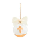 Gold Painted Ball Ornament - CROSS - CHRISTMAS