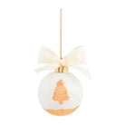 Gold Painted Ball Ornament - TREE - CHRISTMAS