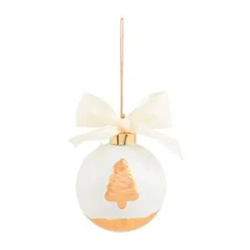 Gold Painted Ball Ornament - TREE - CHRISTMAS