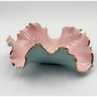 Gold Rim Blossom Bowl - Pottery Bowl