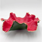 Gold Rim Holiday Blossom Bowl