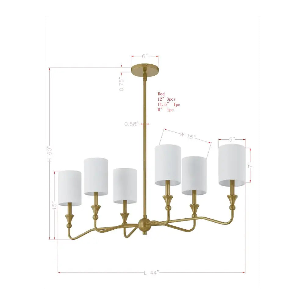 GOLDIE CHANDELIER - LIGHTING