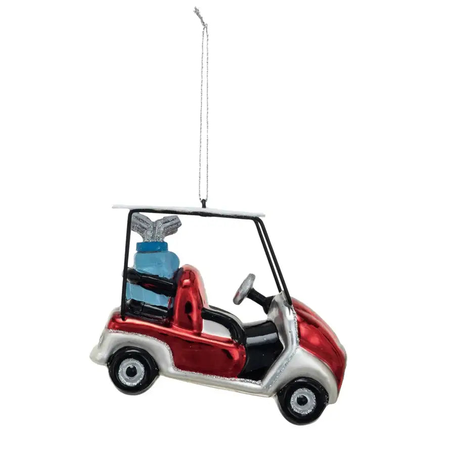 Golf Cart Ornament - Christmas