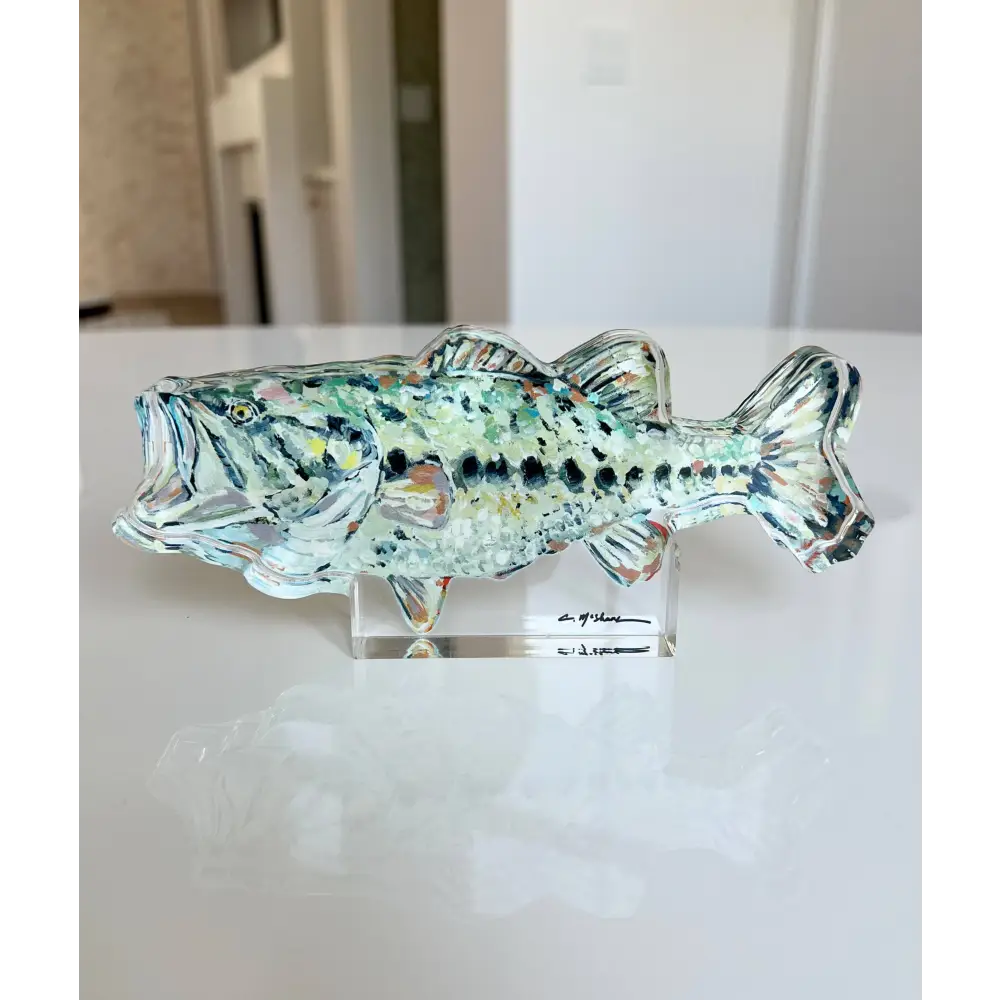 ’Gone Fishin’ acrylic shelfie - Large