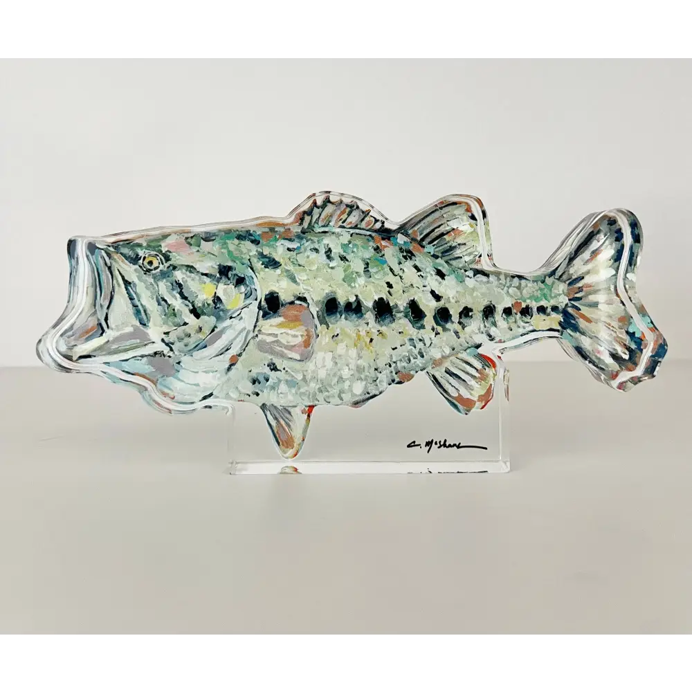 ’Gone Fishin’ acrylic shelfie - Large