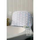 Goodie Cosmetic Bag - Ribbon Floral Blue