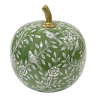 Green Bird & Vine Silhouette Pumpkin