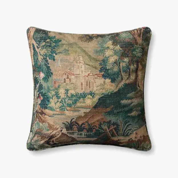 Green Garden Pillow - 22’’x22’’ - Throw Pillow
