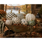 Green Heritage Medallion Pumpkin - 10’’