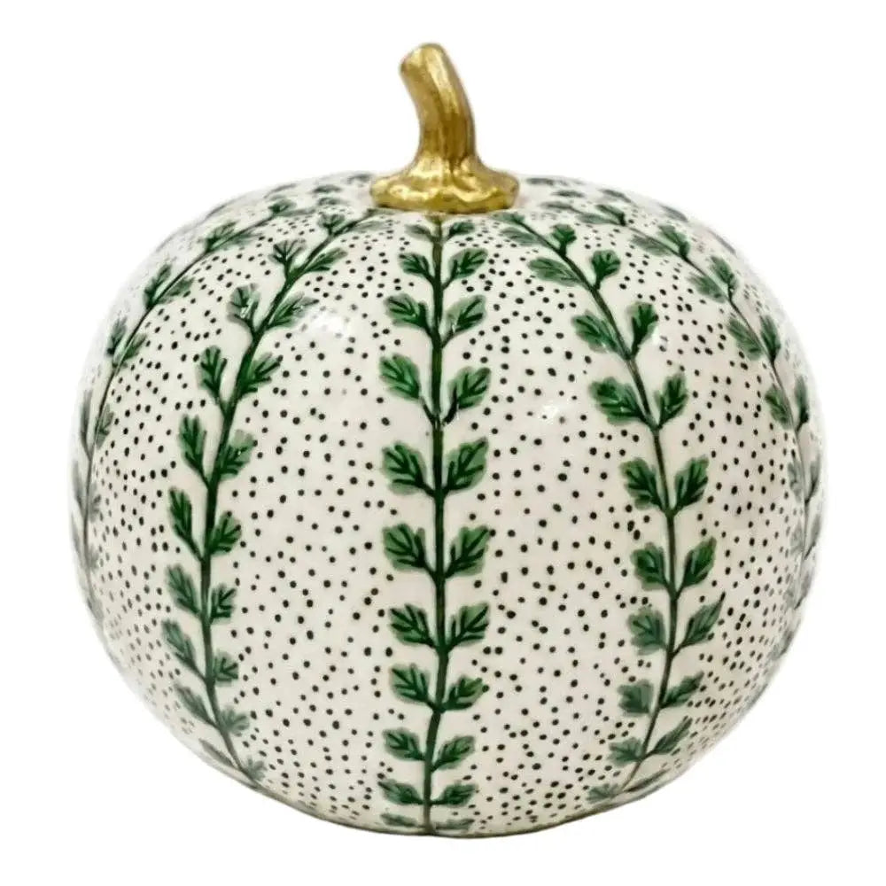 Green Meadow Sprig Pumpkin - 4’’