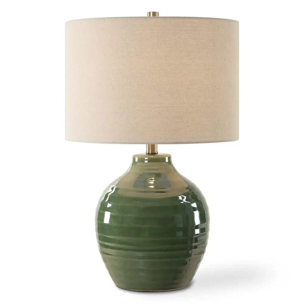 Green Ripple Table Lamp - Table Lamp