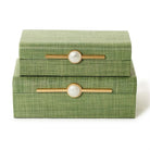Green Seagrass Set of 2 Boxes - Boxes
